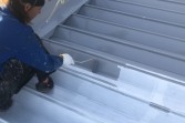 折板屋根塗装　熊本市中央区神水　弱溶剤２液型シリコン仕上げ