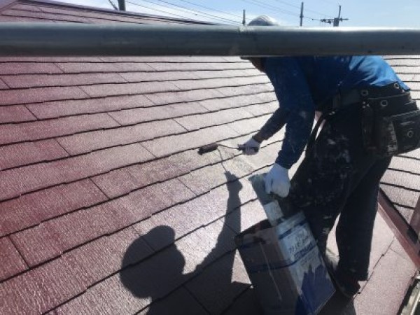 屋根塗装　熊本市北区植木　外壁、屋根上塗り完了！！