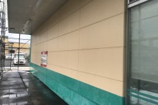 店舗外壁塗装　熊本県上益城郡御船町　外壁１液ウレタン仕上げ