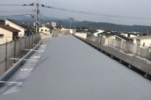 屋上防水　熊本市東区若葉　　シート防水保護塗装の施工後画像