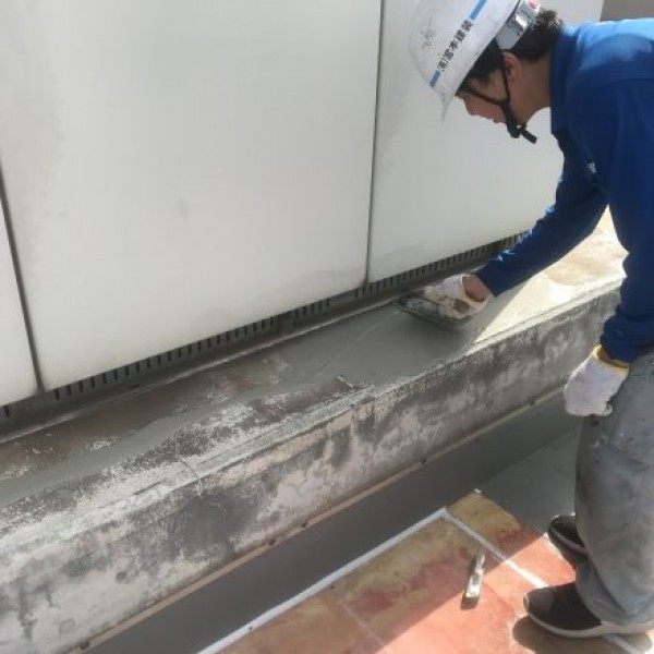 屋上防水　熊本市中央区　セメント下地補修
