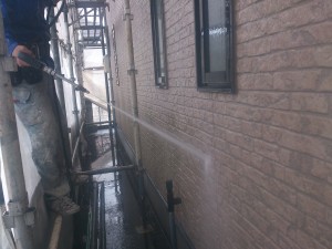 ②高圧洗浄状況