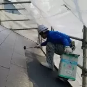 熊本益城住宅塗装・中塗り完了しました！！のサムネイル