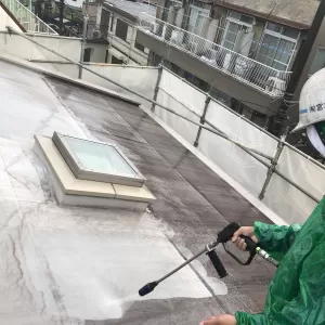 熊本渡鹿住宅塗装・塗装前高圧洗浄及び外壁タイルバイオ洗剤清掃工事のサムネイル