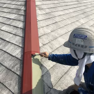 熊本上益城郡広崎・住宅付帯部板金錆止め塗装工事のサムネイル