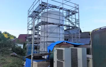 酒造タンクを防錆を考え遮熱塗装工事終了できました。お褒めの言葉に感謝♪です。 After画像