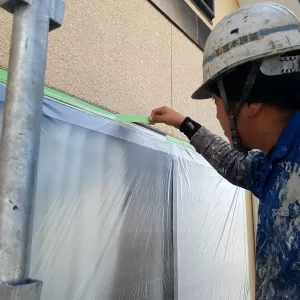 熊本県菊池市西寺住宅塗装・外壁養生塗装工事のサムネイル