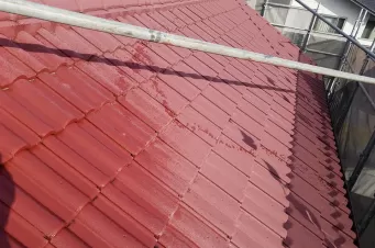 熊本県菊池市西寺　屋根吹付塗装工事 Before画像