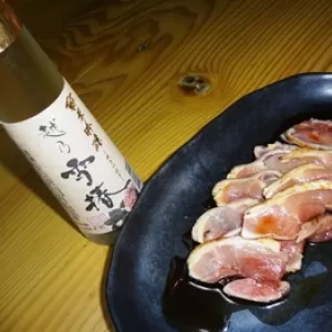 晩酌～日本酒～鶏のタタキのサムネイル