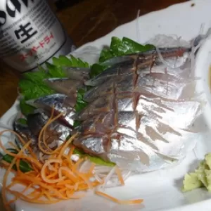 晩酌～鯵刺し～おビール！のサムネイル