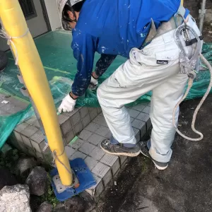 熊本市北区住宅塗装工事・パラペット塗装・養生撤去のサムネイル