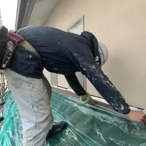 熊本市北区住宅塗装工事・養生・下塗りのサムネイル
