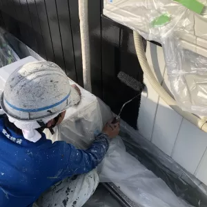 熊本市北区黒髪・外壁１面塗装工事のサムネイル