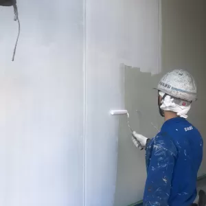 熊本市東区京塚・外壁塗装工事・下塗りのサムネイル