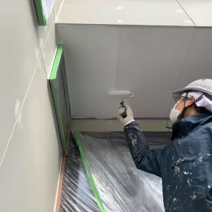 熊本市戸島外壁塗装工事・軒天井塗装のサムネイル