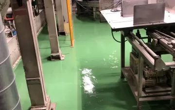 熊本県八代市工場内部　塗床工事　熊本地震修繕工事（床割れ） After画像