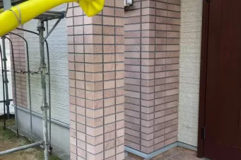 熊本市南区田井島　住宅　外壁フッ素クリヤーにて仕上げました。 Before画像