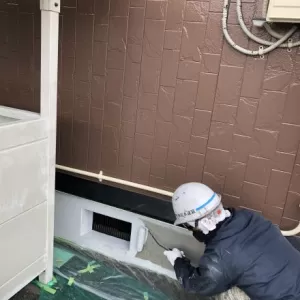 熊本市北区･外壁塗装（基礎巾木塗装完了）のサムネイル