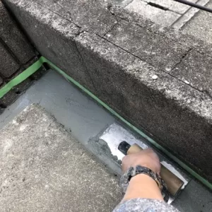 熊本市北区徳王･側溝陥没部分セメント補修のサムネイル