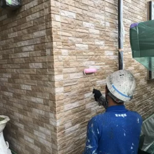 熊本市北区植木･外壁フッ素クリヤー塗装完了！のサムネイル