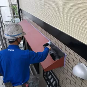 熊本市北区植木･1Ｆ東面付帯部塗装工事のサムネイル
