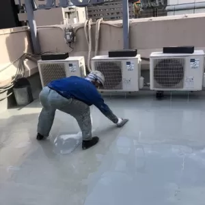 熊本市中央区･ホテル屋上平場ウレタン2回目完了！のサムネイル