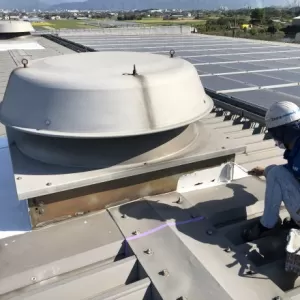 熊本県八代市･工場屋根鉄部塗装及びキャップ取替え工事のサムネイル