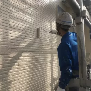 熊本県長洲町･住宅塗装（外壁上塗り完了！）のサムネイル