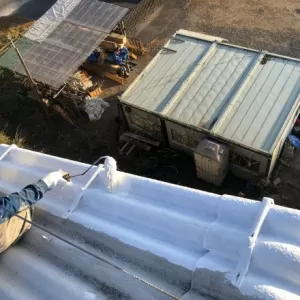 鹿児島県霧島市･工場屋根（カチオン及びトップ吹付け）のサムネイル