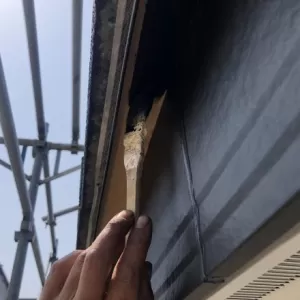 上益城郡新築住宅  広小舞塗装  今日は蒸し暑かった~のサムネイル