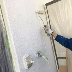 熊本市北区アパート 南面外壁中塗り完了！のサムネイル