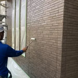 合志市住宅 外壁フッ素クリヤー塗装完了( ¨̮ )のサムネイル