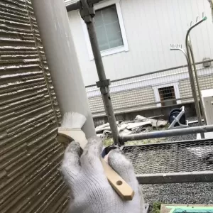 熊本県合志市  住宅付帯部塗装  コスモマイルドシリコン上塗り完了！のサムネイル