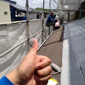 屋根塗装　熊本暑かばってん頑張る💦職人💪のサムネイル