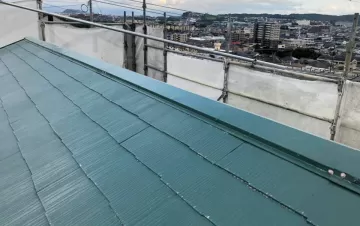 棟板金交換　塗装込み　合志市住宅屋根 After画像
