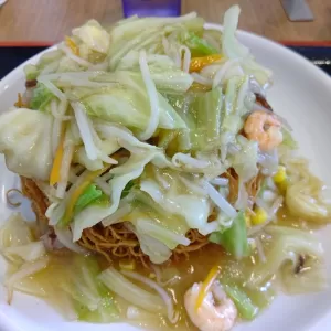 千のちゃんぽん🍜にてパリそばを喰らう！熊本市東区湖東塗装現場近くにて😀のサムネイル