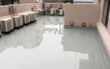 屋上防水　　ホテル屋上ウレタン防水　　熊本県熊本市中央区下通 After画像