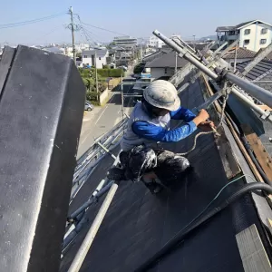 14号台風被災　棟板金屋根修繕工事　熊本県熊本市保険対応　のサムネイル