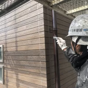 樋塗装　熊本県合志市　塗装工事完了！！のサムネイル