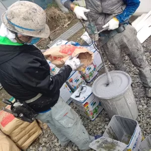 熊本寒波にも負けズ　外壁塗装　弟子日記のサムネイル
