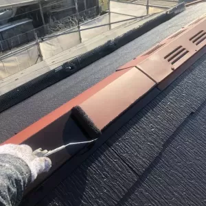 内部木部塗装　東区桜木 /　屋根塗装　熊本市中央区　屋根板金上塗り完了！！のサムネイル