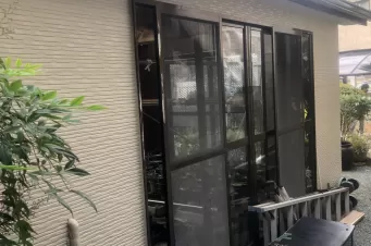 倉庫外壁塗装　熊本県宇土市　倉庫外壁も塗替えました！！ Before画像