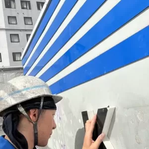 外壁塗装　熊本市中央区　文字看板撤去　/　ウレタン防水　熊本市東区　ウレタン１回目のサムネイル