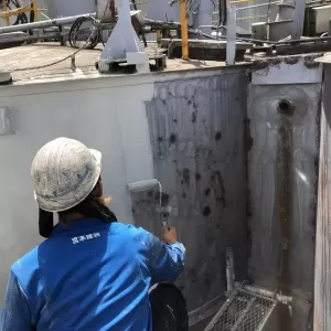 鉄骨塗装　熊本県八代市　２液エポキシ錆止めのサムネイル