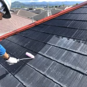 屋根塗装　熊本市東区花立　　屋根下塗りのサムネイル