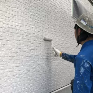 外壁塗装　熊本県菊陽町　中塗り、上塗りのサムネイル