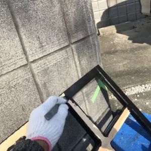 内部塗装　熊本県宇城市　格子窓塗装のサムネイル