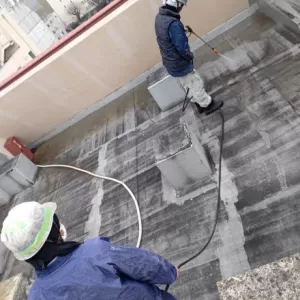 屋上防水　熊本市中央区　高圧洗浄のサムネイル