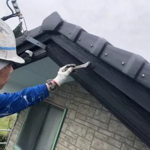 破風塗装　熊本県南阿蘇　破風塗装完了！のサムネイル