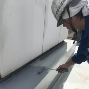 屋上防水　熊本市中央区　上塗り１回目のサムネイル